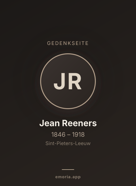 Gedenkportrait von Jean Reeners
