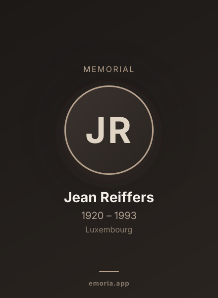 Memorial portrait of Jean Reiffers