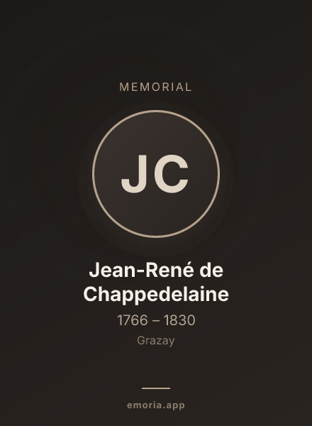 Memorial portrait of Jean-René de Chappedelaine