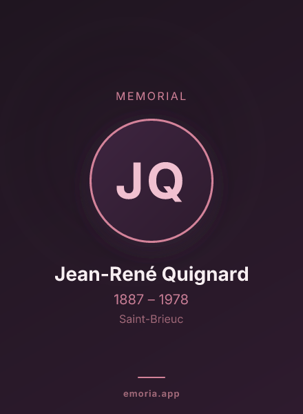 Memorial portrait of Jean-René Quignard