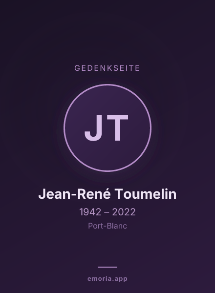 Gedenkportrait von Jean-René Toumelin