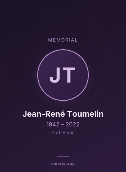 Memorial portrait of Jean-René Toumelin