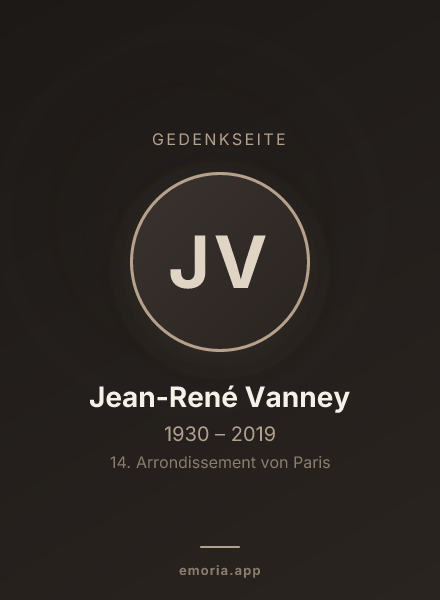 Gedenkportrait von Jean-René Vanney