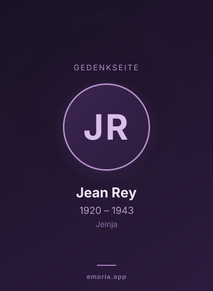 Gedenkportrait von Jean Rey