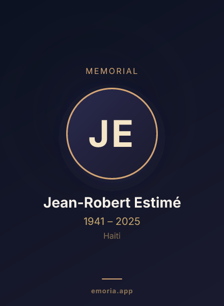 Memorial portrait of Jean-Robert Estimé