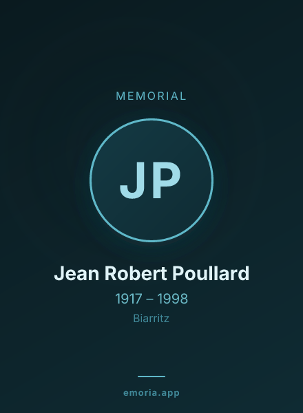 Memorial portrait of Jean Robert Poullard