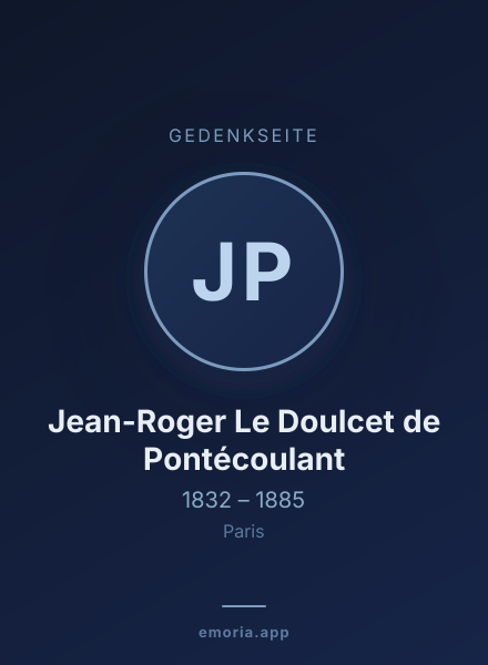 Gedenkportrait von Jean-Roger Le Doulcet de Pontécoulant