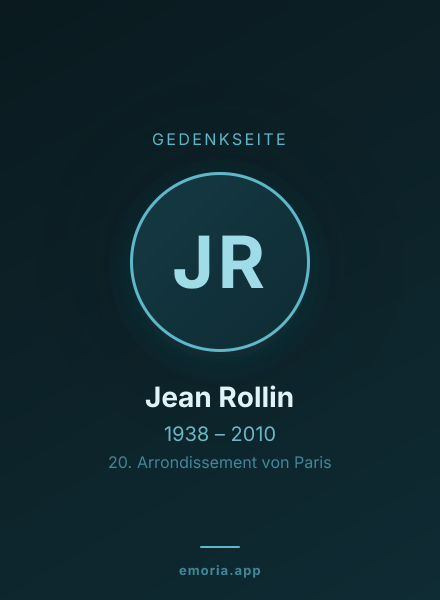 Gedenkportrait von Jean Rollin
