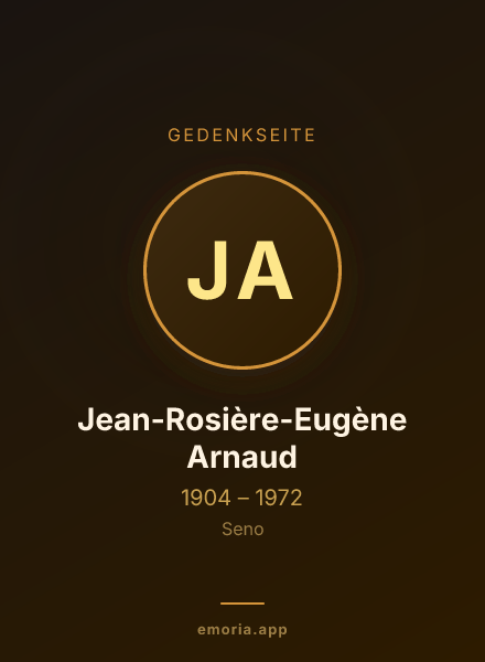 Gedenkportrait von Jean-Rosière-Eugène Arnaud