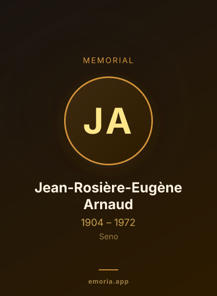Memorial portrait of Jean-Rosière-Eugène Arnaud