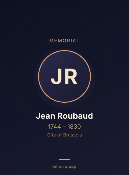 Memorial portrait of Jean Roubaud