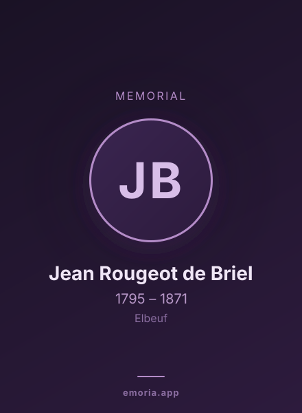 Memorial portrait of Jean Rougeot de Briel