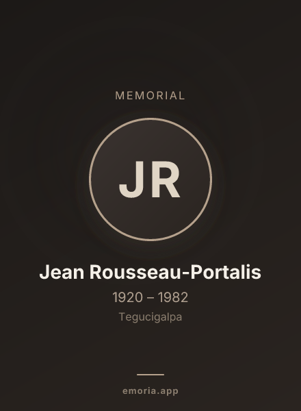 Memorial portrait of Jean Rousseau-Portalis