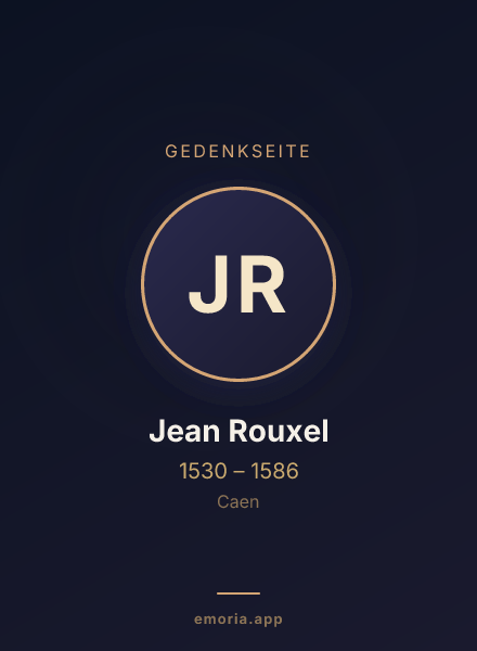 Gedenkportrait von Jean Rouxel