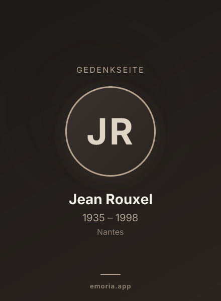 Gedenkportrait von Jean Rouxel