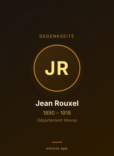 Gedenkportrait von Jean Rouxel