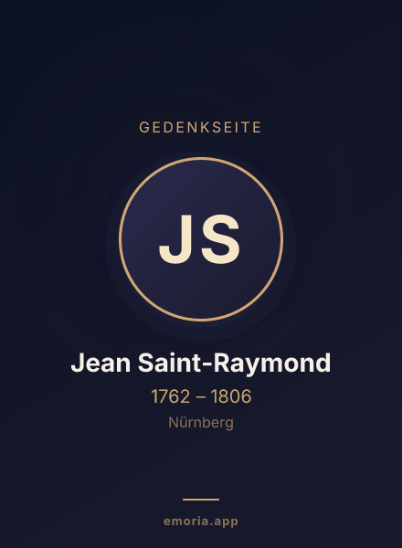 Gedenkportrait von Jean Saint-Raymond