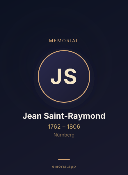 Memorial portrait of Jean Saint-Raymond