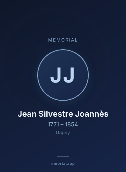 Memorial portrait of Jean Silvestre Joannès