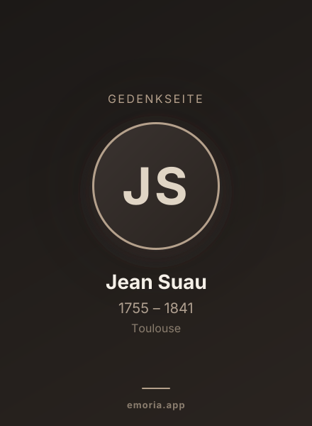 Gedenkportrait von Jean Suau