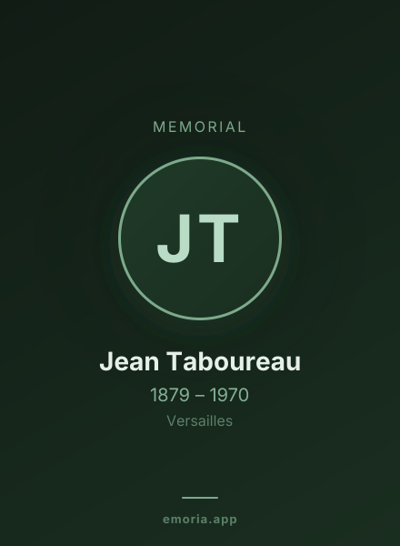 Memorial portrait of Jean Taboureau