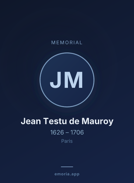 Memorial portrait of Jean Testu de Mauroy