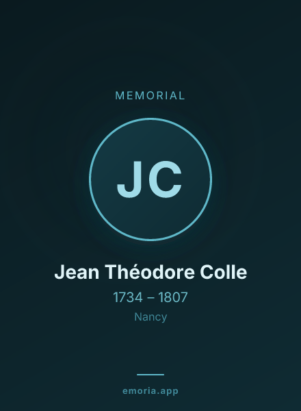 Memorial portrait of Jean Théodore Colle
