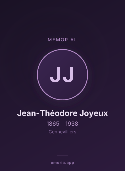 Memorial portrait of Jean-Théodore Joyeux