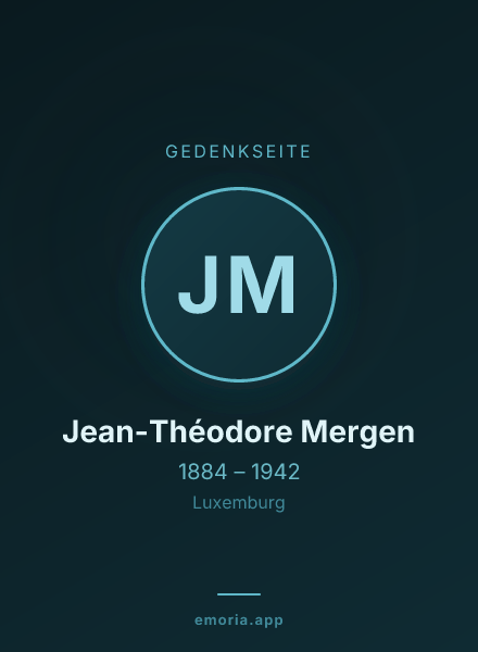 Gedenkportrait von Jean-Théodore Mergen