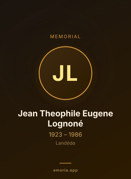 Memorial portrait of Jean Theophile Eugene Lognoné