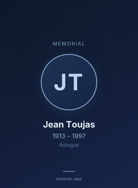 Memorial portrait of Jean Toujas
