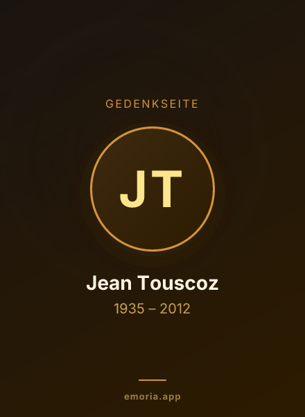 Gedenkportrait von Jean Touscoz
