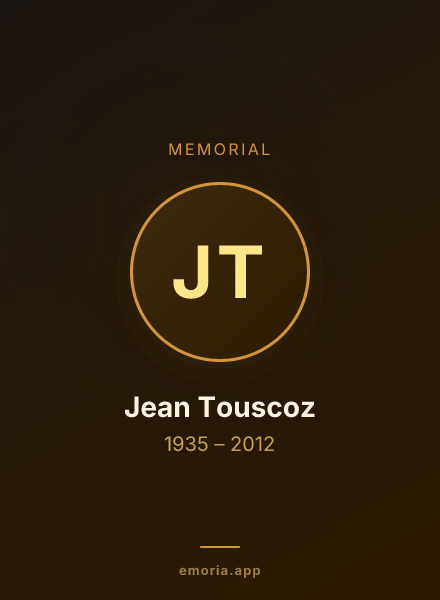 Memorial portrait of Jean Touscoz