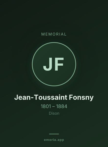Memorial portrait of Jean-Toussaint Fonsny