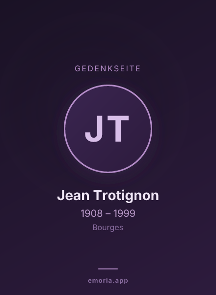 Gedenkportrait von Jean Trotignon