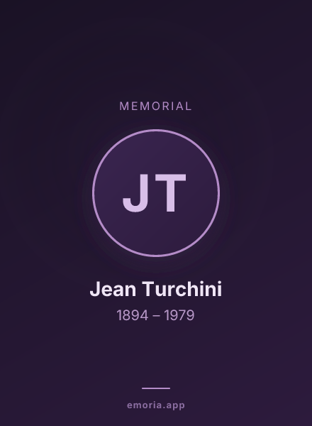 Memorial portrait of Jean Turchini