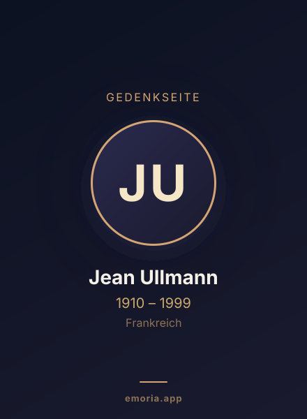 Gedenkportrait von Jean Ullmann