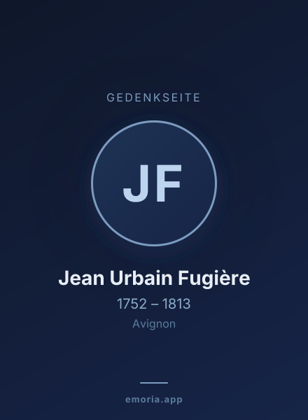 Gedenkportrait von Jean Urbain Fugière