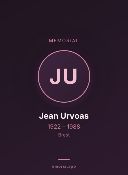 Memorial portrait of Jean Urvoas
