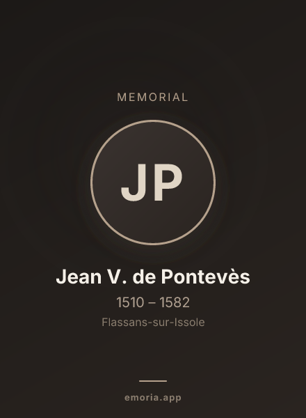 Memorial portrait of Jean V. de Pontevès