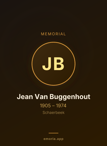 Memorial portrait of Jean Van Buggenhout