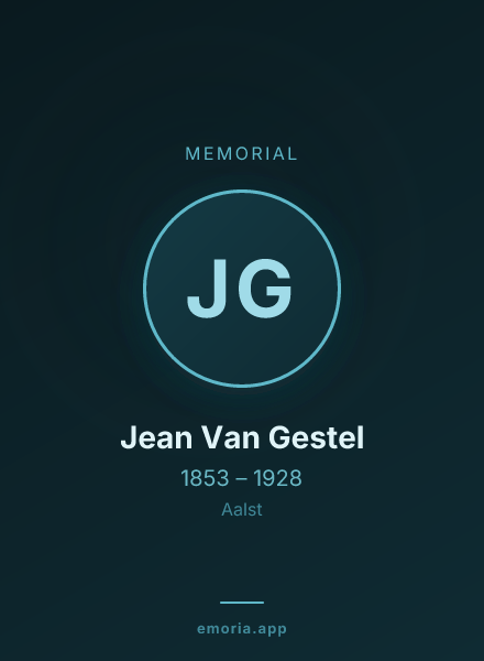 Memorial portrait of Jean Van Gestel