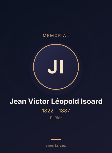 Memorial portrait of Jean Victor Léopold Isoard