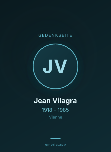 Gedenkportrait von Jean Vilagra