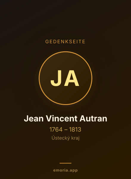 Gedenkportrait von Jean Vincent Autran