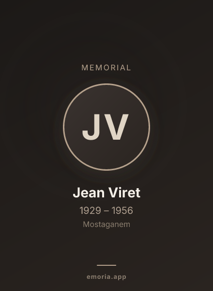 Memorial portrait of Jean Viret