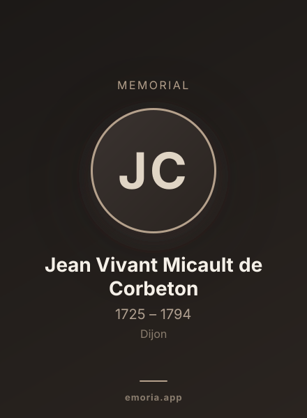 Memorial portrait of Jean Vivant Micault de Corbeton