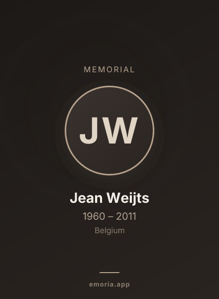 Memorial portrait of Jean Weijts