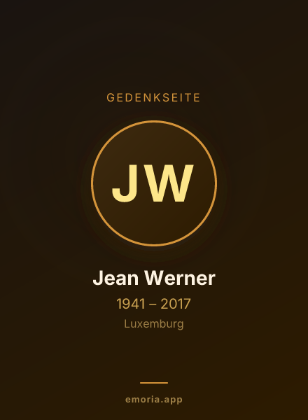 Gedenkportrait von Jean Werner