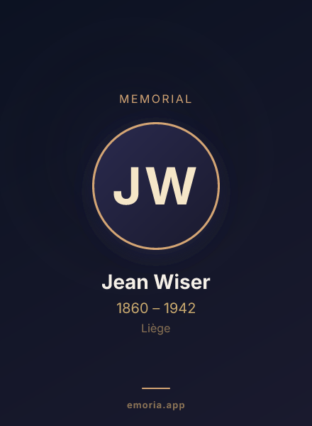 Memorial portrait of Jean Wiser